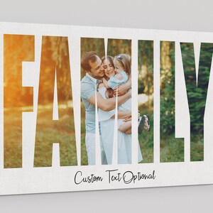 Family Photo Collage Canvas, Family Picture Collage, Custom Gift, Family Print, Family Gift, Mom Gift, Birthday Present, Wall Art Home Decor