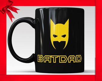 Taza de café BatDad, regalo divertido para el Día del Padre