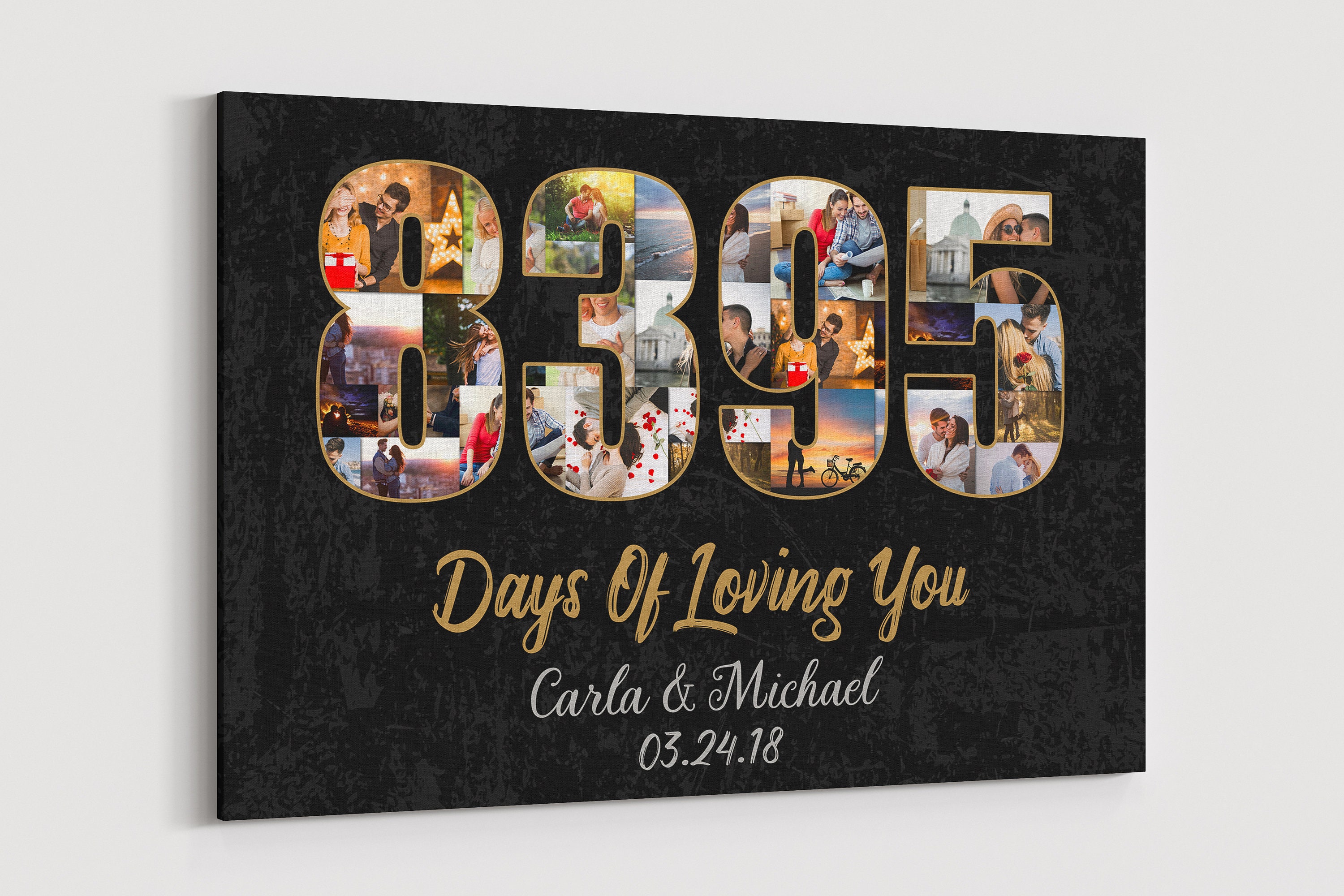 23 Year Anniversary Gift Canvas 23Rd Wedding Anniversary Gifts - Etsy
