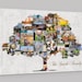 Family Tree Art Print Wall Art Canvas Family Tree Collage Custom Pictures Collage Personalized Wall Decor Family Sign