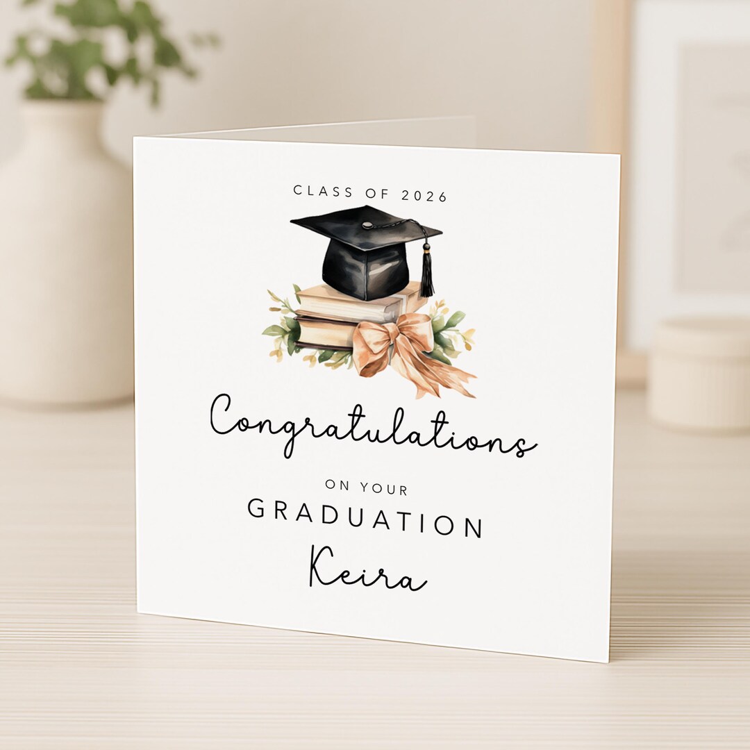 Personalised Graduation Card - University Graduation Ceremony ...