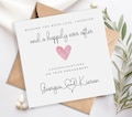 Personalised engagement card - Wishing you both love, laughter and a happily ever after - Daughter Son Sister Brother Wedding Engagement