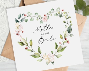 Carte mère de la mariée - carte de mariage - fête de mariage - maman de la mariée - parents de la mariée - parents de la mariée