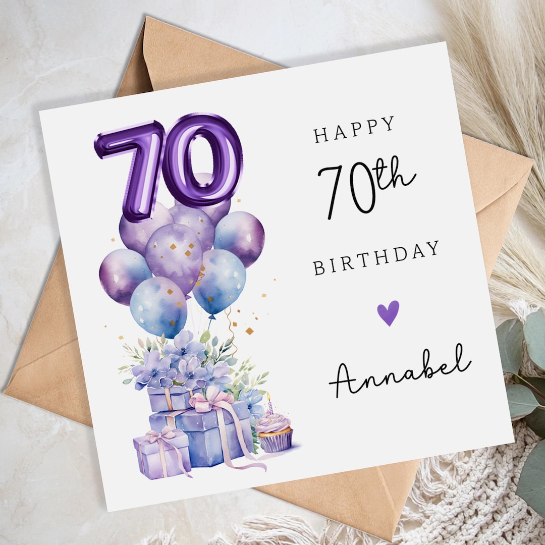 Aunte 70th Brthday Card, Step Mum Card, Happy Brthday Ss, Female
