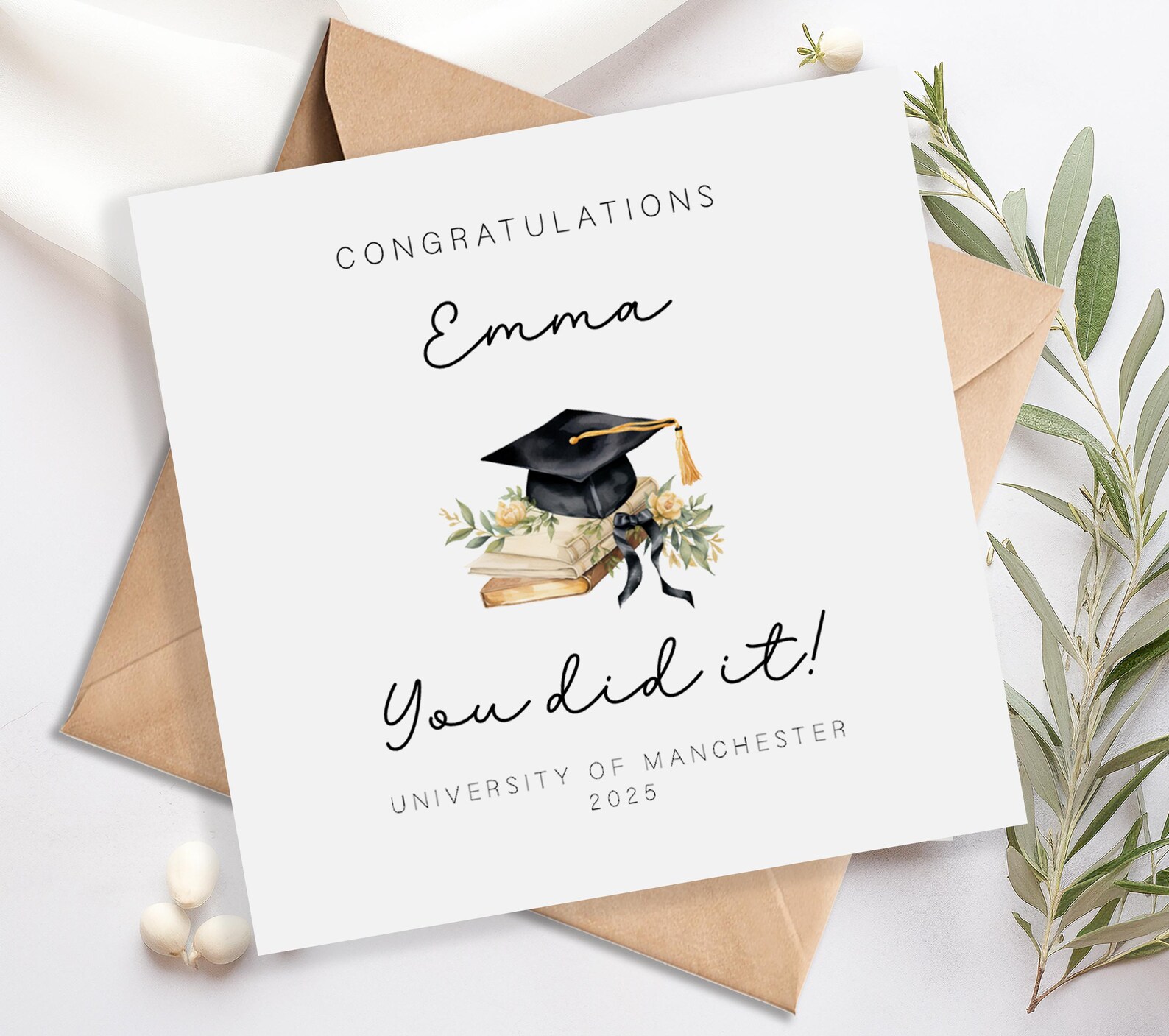 Personalised Graduation Card - You Did It - University Ceremony ...