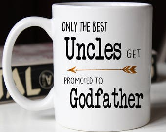 Uncle Godfather Proposal Mug, Baptism Gift for Godfather, Godparent proposal mug, Godfather Coffee, Godfather Gift, Godfather Mug
