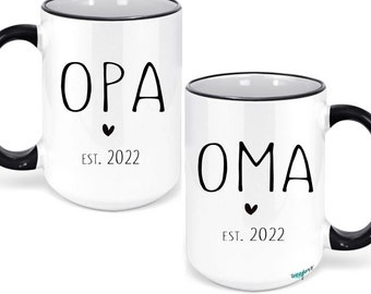 Oma And Opa Mug Set Pregnancy Announcement Oma Est 2020 Opa Est 2020 Oma And Opa Mug Set Pregnancy Announcement Oma Est 2020 Opa Est 2020