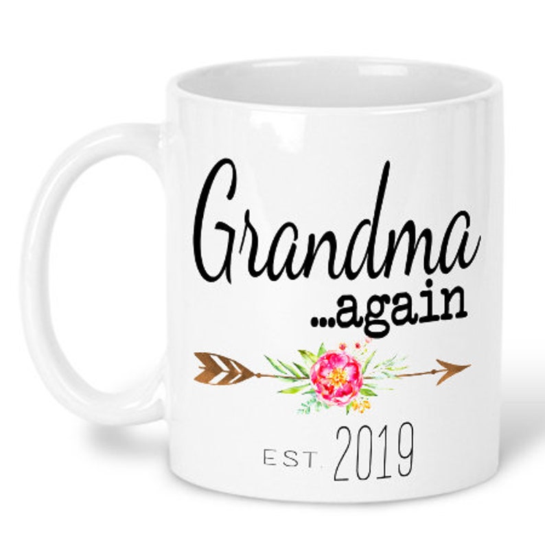 Grandma AGAIN Mug New Grandma Mug Gift for New Grandma Etsy