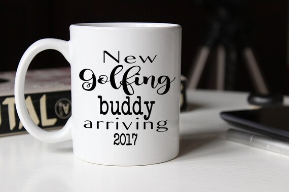 New Golfing Buddy Arriving, New Dad gift, Gender Reveal, mug, Pregnancy Reveal Mug, New Grandparents, Baby Announcement, Mug, Mug for dad Il_570xn
