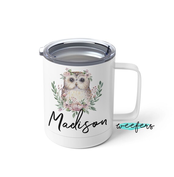 Watercolor Owl Gift - Coffee mug or Insulated Travel Tumbler Il_570xn