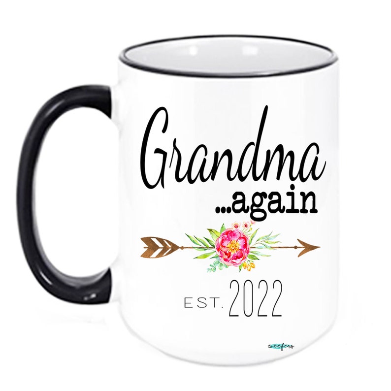 Grandma AGAIN Mug New Grandma Mug Gift for New Grandma Etsy