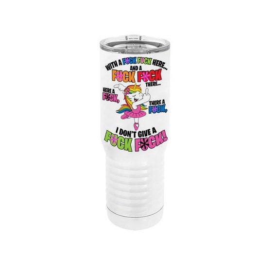 Funny Unicorn With A Fuck Here - Coffee mug or Travel Tumbler Il_570xn