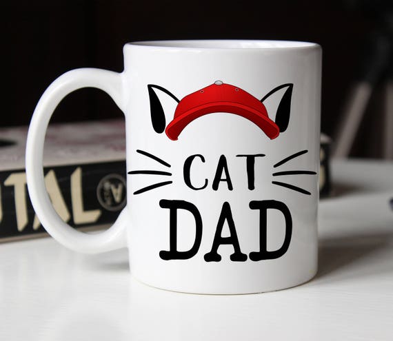 Cat Dad Cat Lover Gift Cat Dad Mug Cat Mug Crazy Cat Dad Etsy