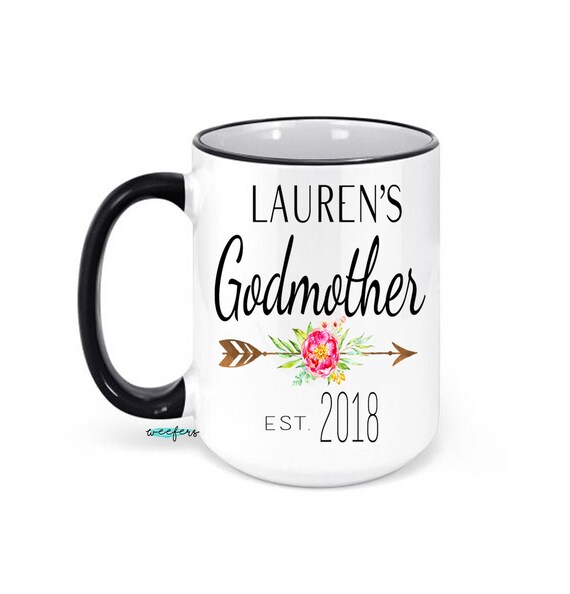Personalized Godmother Coffee Mug - Baptism Proposal Gift Il_570xn
