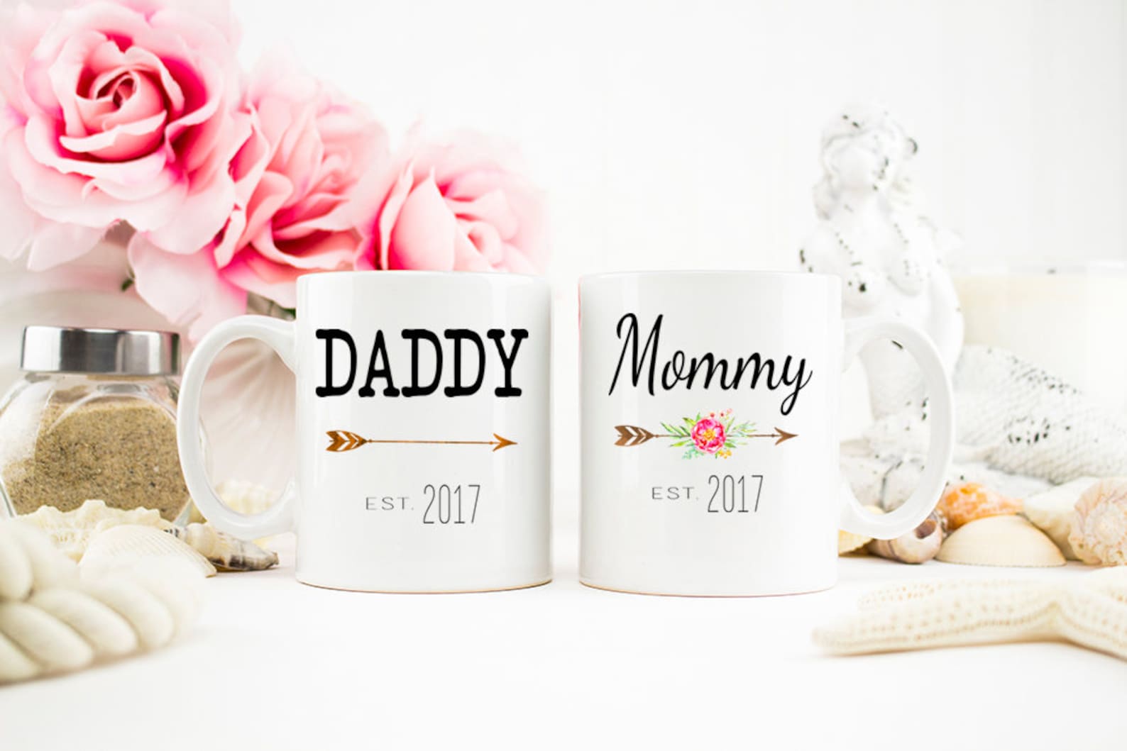 Mom and Dad Mugs New Parents Gift Baby Shower Gift New Etsy
