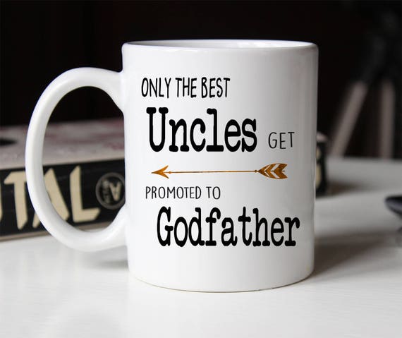 Uncle Godfather Proposal Mug, Baptism Gift for Godfather, Godparent proposal mug, Godfather Coffee, Godfather Gift, Godfather Mug Il_570xn