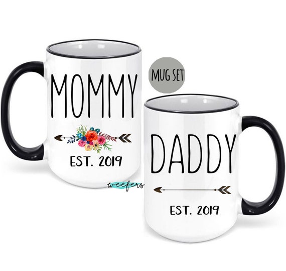 mommy and daddy coffee mugs