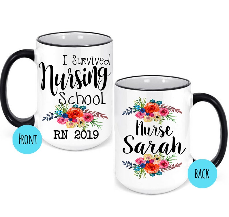 Nurse Graduation Gift RN Mug Nursing School Graduation Gift Etsy