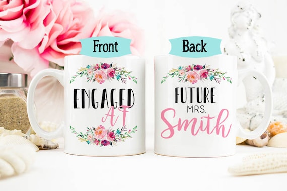 Engaged AF Mug, Engaged, Newly Engaged, Future Mrs, Gift for bride to be, AF, Future Mrs Mug, Soon to Be bride, Engagement Gift, Funny mug Il_570xn
