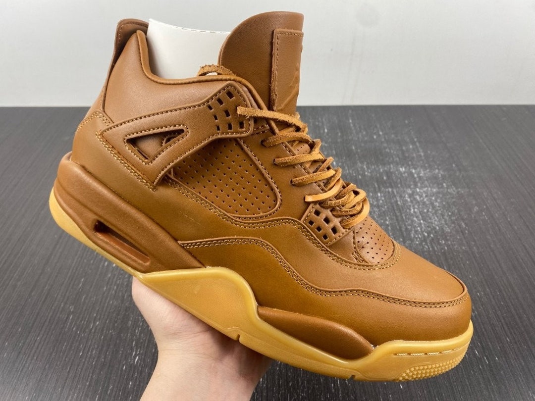 Jordan 4 Retro Premium Ginger/gum Yellow Sneaker for Men and Women