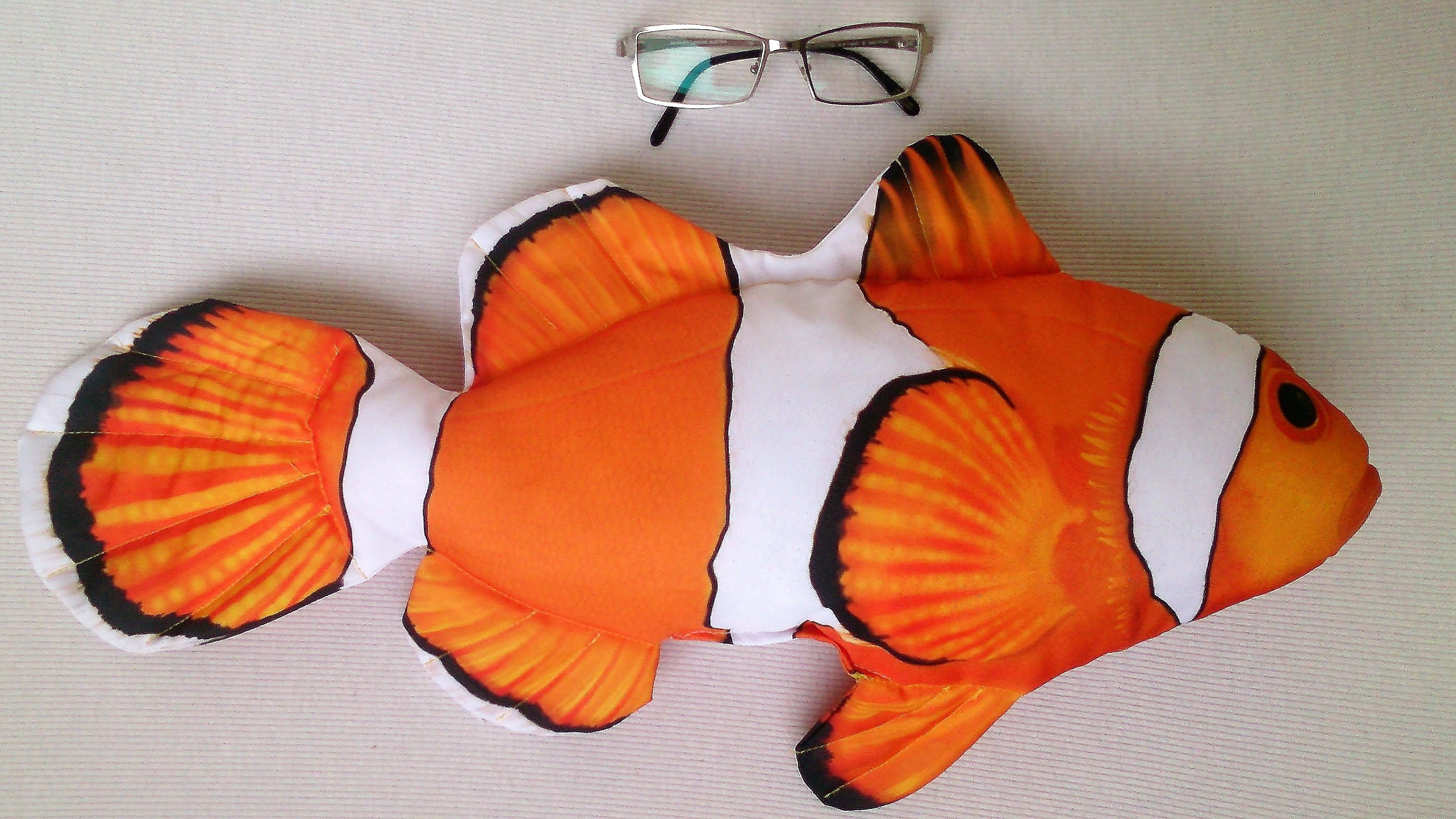 Fish Pillow CLOWN FISH Neck Pillow Animal Pillow Relax Pillow Etsy