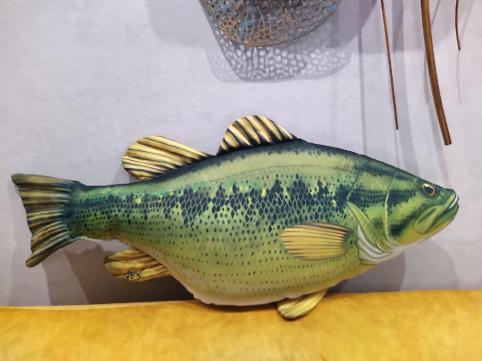 Fish Pillow Largemouth Bass micropterus Salmoides Neck Pillow Animal