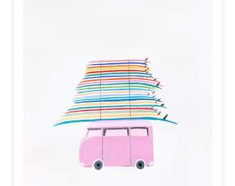 Beachbound & Down Print - Acrylic