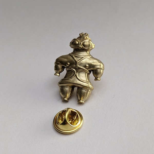 Japanese dogu sculptures brass pin natural ancient