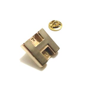 Puma Punku Ancestral block pin ancient aliens natural brass