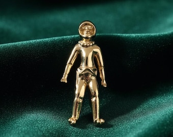 古代宇宙飛行士のピンバッジ（金メッキ真鍮） - Etsy 日本