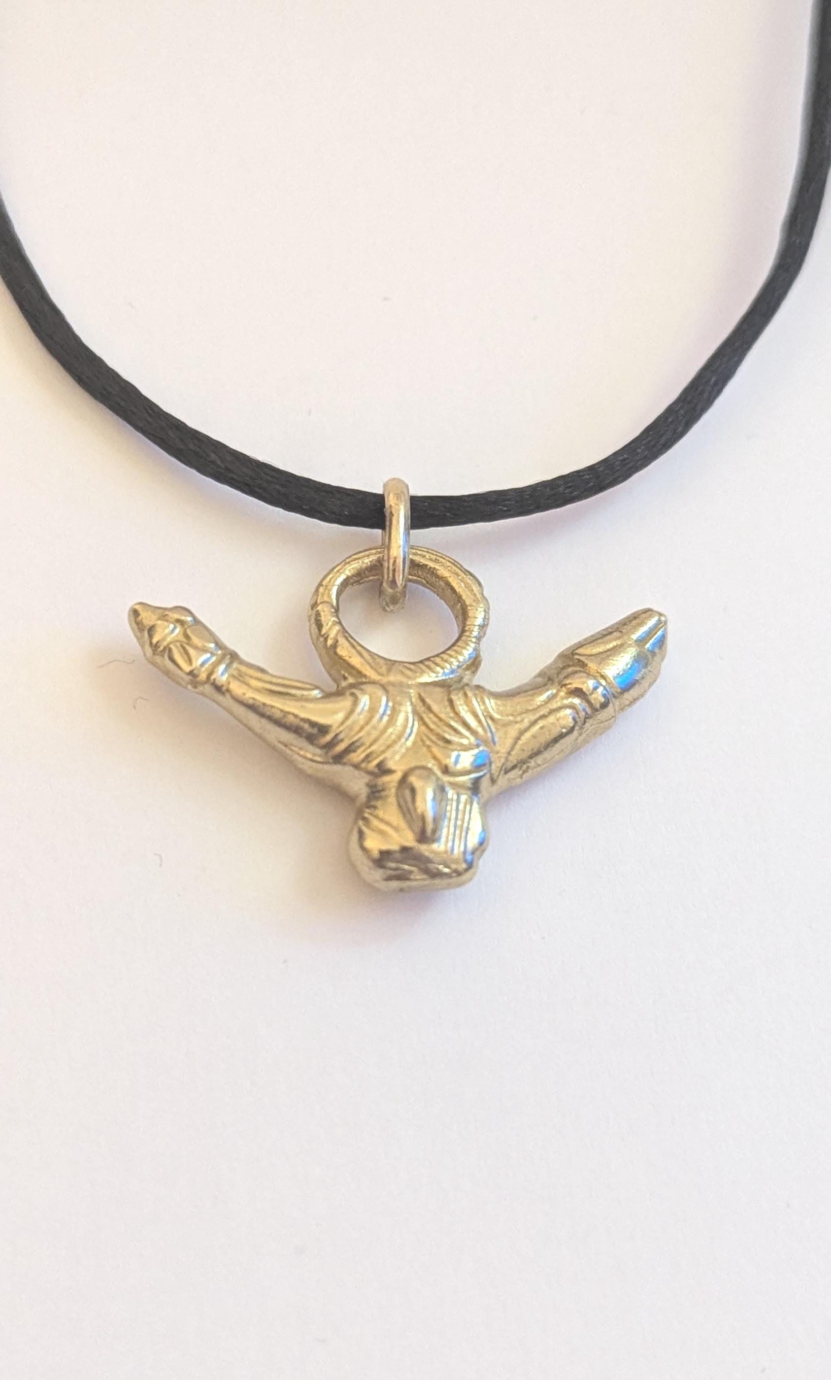 Fascinus Replica Natural Brass Pendant Amulet Protective Roman Phallus ...