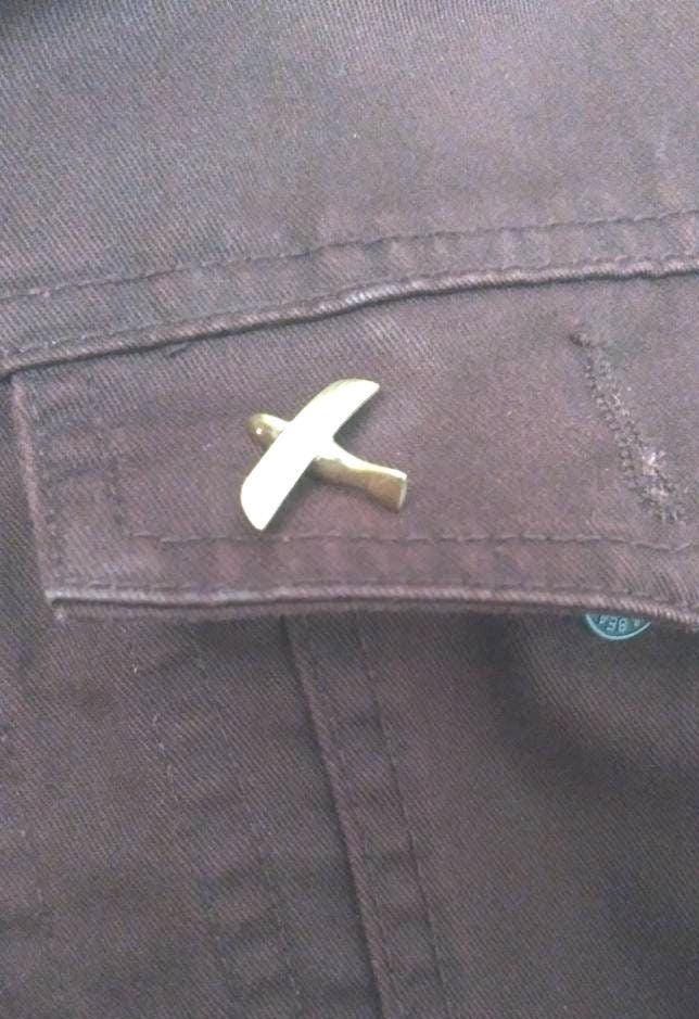 Saqqara Bird Pin, exclusive gold-plated Egyptian ancestral bird