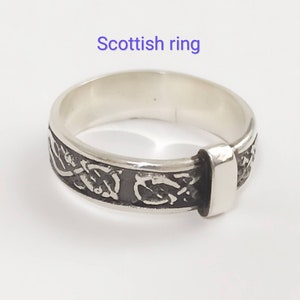 Offer Scottish Outlander inspiration alliance natural rust inspiration Outlander ring men