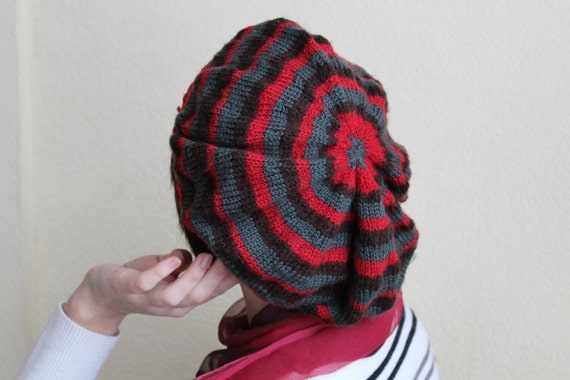Wool Beret.Handmade crochet wool beret.Crochet Wo… - image 1