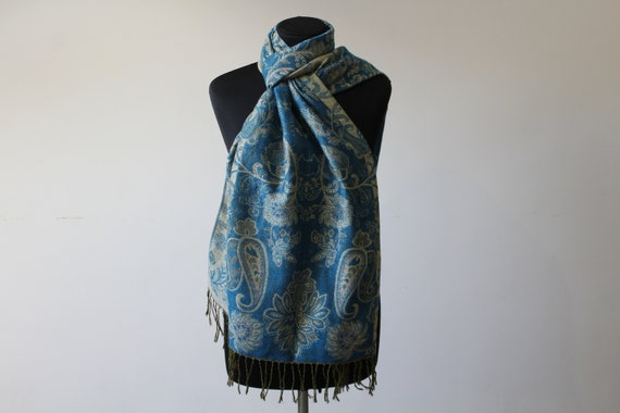 Vintage scarf. Shawl Retro. Unisex Scarf. Mens Sc… - image 7