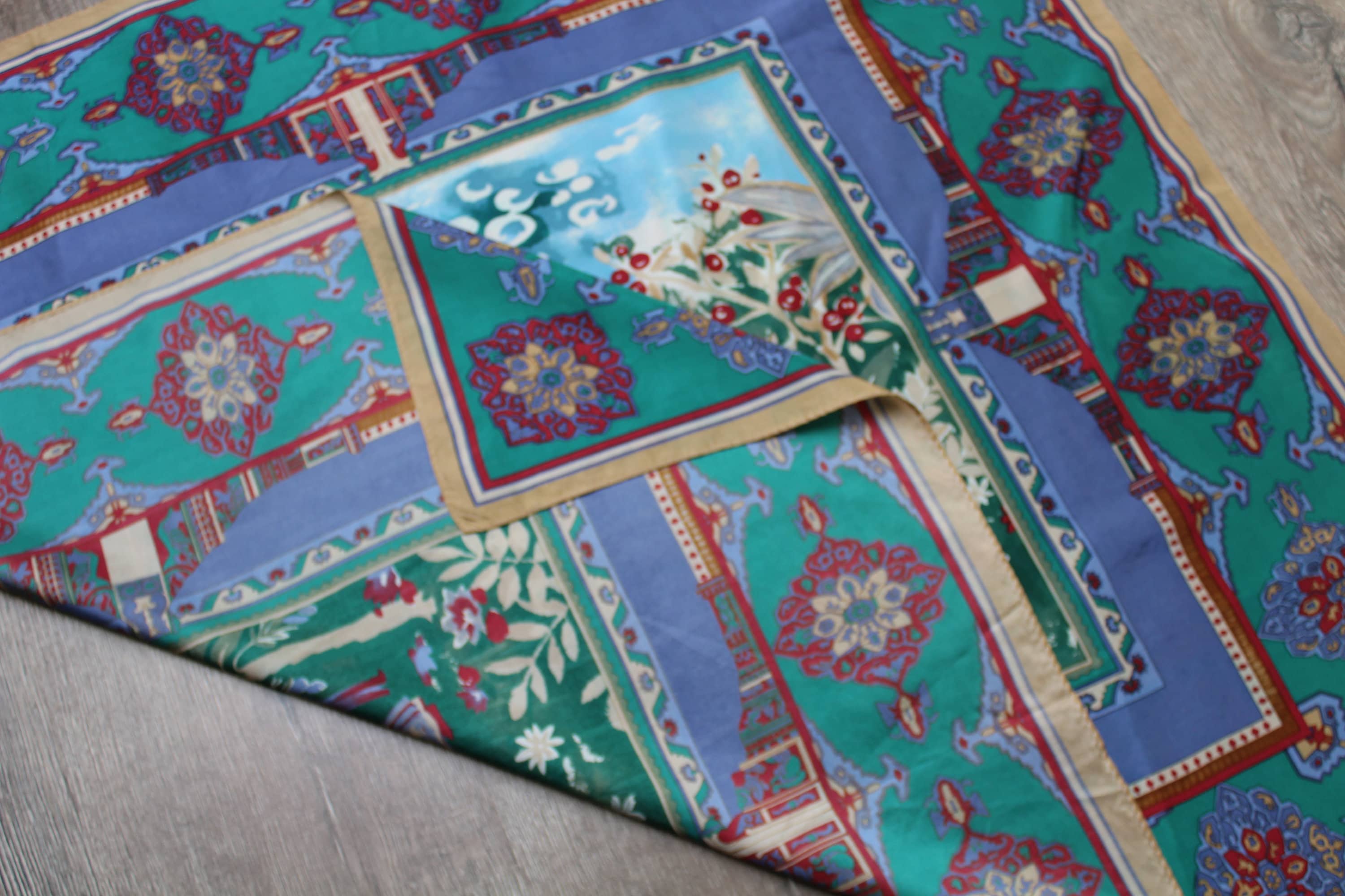 Designer Scarf Codello Vintage Silk Scarf Woman Scarf Etsy
