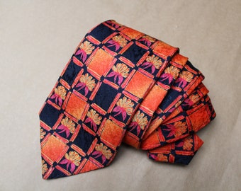 Vintage Krawatte.Orange Krawatte.Hochzeit Krawatte.Vintage Krawatte.Herren Geschenk.Herren Krawatte.Herren Krawatte.
