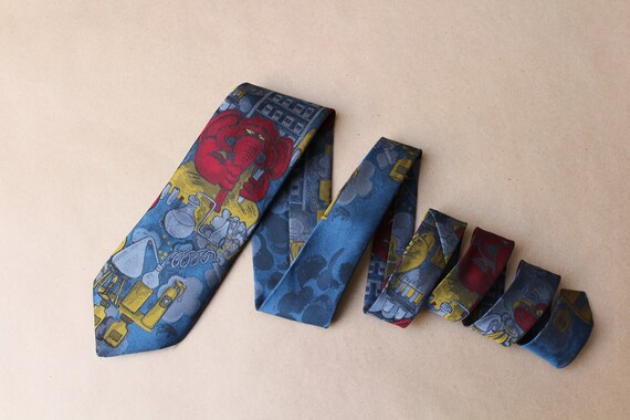 Vintage Necktie.Multicolored necktie.Wedding tie.Vintage mens tie.Mens gift.Vintage men/'s tie.Men/'s neck tie.100/% Silk.Abstract tie.Carnaval