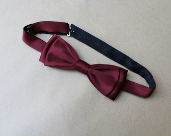 Vintage Bow tie. Burgundy Bow tie. Wedding Bow tie. Vintage mens bow tie. Vintage men's bow tie. Men's bow tie. Festival bow. Classic bow