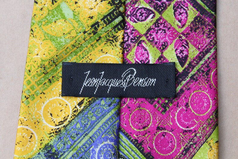 Vintage Necktie.Multicolored necktie.Wedding tie.Vintage mens tie.Mens gift.Vintage men/'s tie.Men/'s neck tie.100/% Silk.Abstract tie.Carnaval