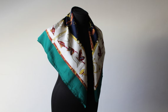 BIG Designer scarf. Vintage scarf. Scarf collecti… - image 6