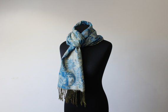 Vintage scarf. Shawl Retro. Unisex Scarf. Mens Sc… - image 8