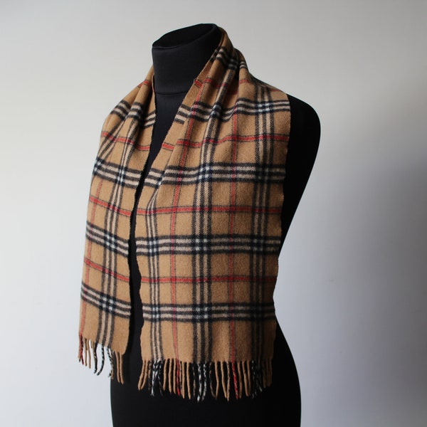 Kaschmir scarf vintage, Unisex Scarf, Mens Scarf, Woman Scarf, Wool Scarf for Women, Long Scarf, Vintage muffler, Scarves for women