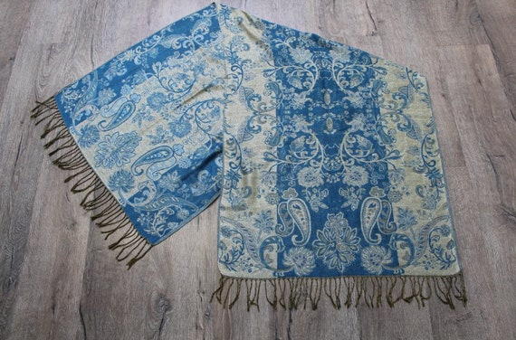 Vintage scarf. Shawl Retro. Unisex Scarf. Mens Sc… - image 3