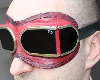 Vintage Goggles.Aviator bril. Steampunk Goggles.Metallurgist Glasses.Military bril. Beschermend masker. Pilot vliegeniersbril. Sovjet brillen