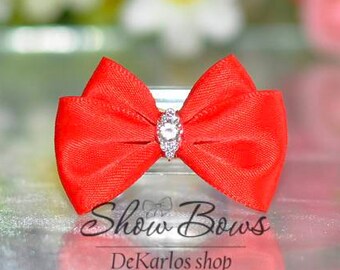 Vintage bow Fruits mix grooming bow ties dog yorkie bow per dog bow vintage dog bow show bows for dogs maltese show bow
