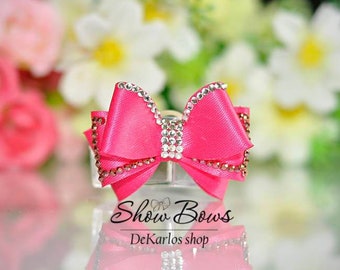 Vintage bow Fruits mix grooming bow ties dog yorkie bow per dog bow vintage dog bow show bows for dogs maltese show bow