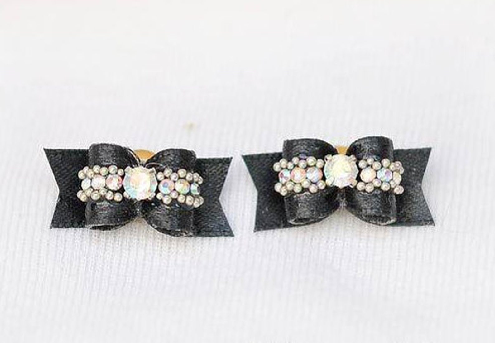 3/8 Black Show Bow for Maltese Maltese Show Bows Pairs Etsy