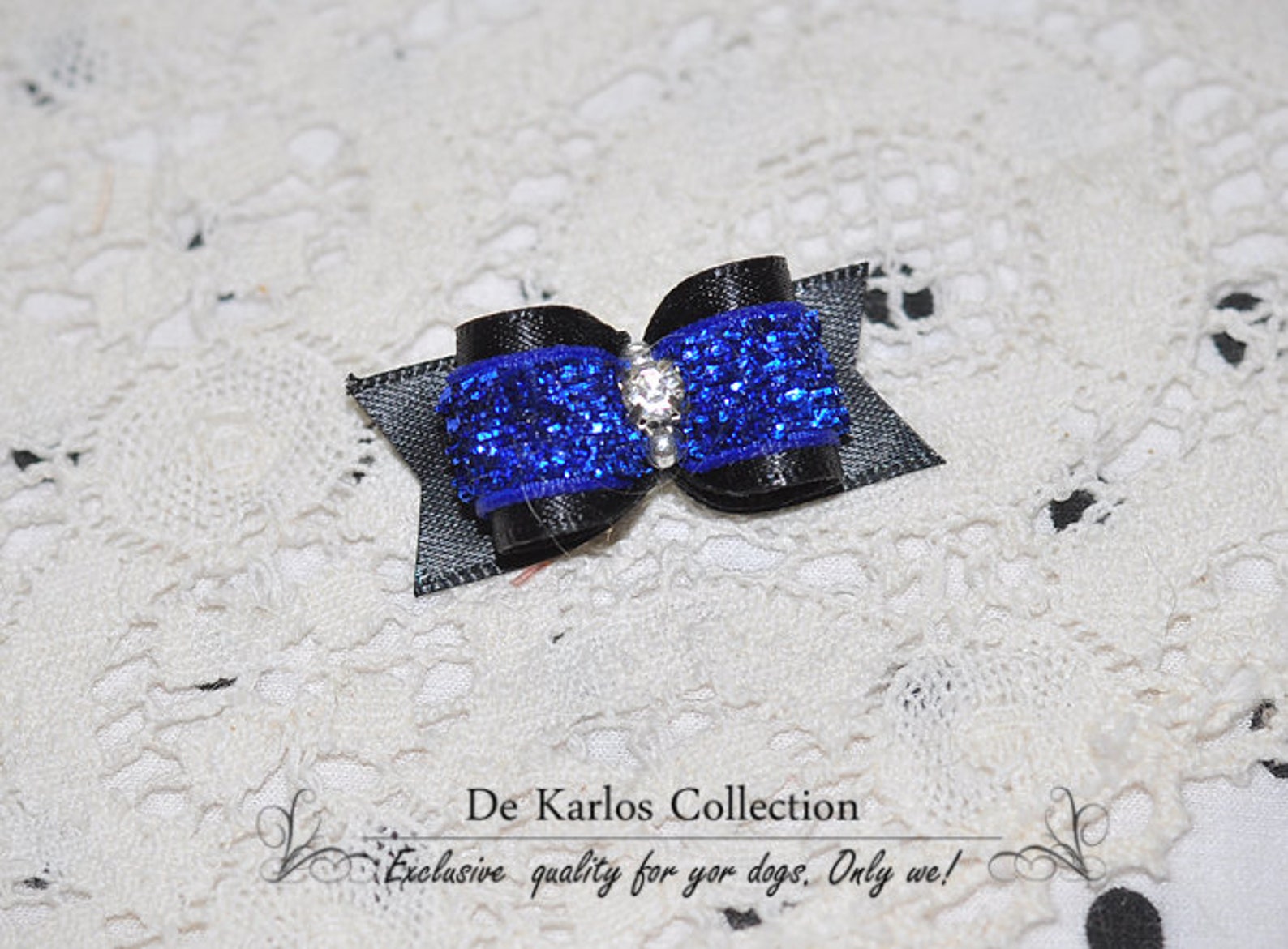 5/8 Maltese show bows single grooming bow per dog bow Etsy