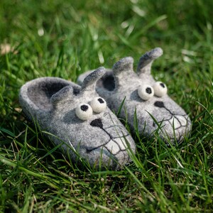 Baby Geschenk Osterhase Hausschuhe Baby Hausschuhe Gefilzte Hausschuhe Wolle Schuhe Mädchen Hausschuhe Babyschuhe Wolle Hausschuhe Jungen Hausschuhe Bild 1